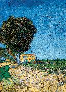 Vincent Van Gogh Avenue bij Arles oil painting